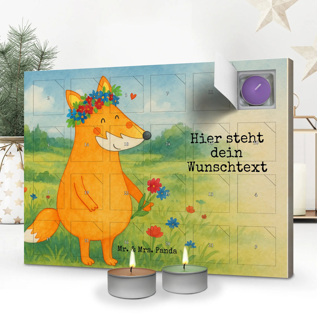 Personalisierter Duftkerzen Adventskalender Fuchs Blumen Design Personalisierter Duftkerzen Adventskalender, Fuchs, Ich, Mich, Liebe, Blumen, Füchse, Motivation, Blumenmädchen, Freundinnen, Selbstliebe, Freude, Fuchsmädchen, Freundin, Blume, Liebesbeweis, Fox