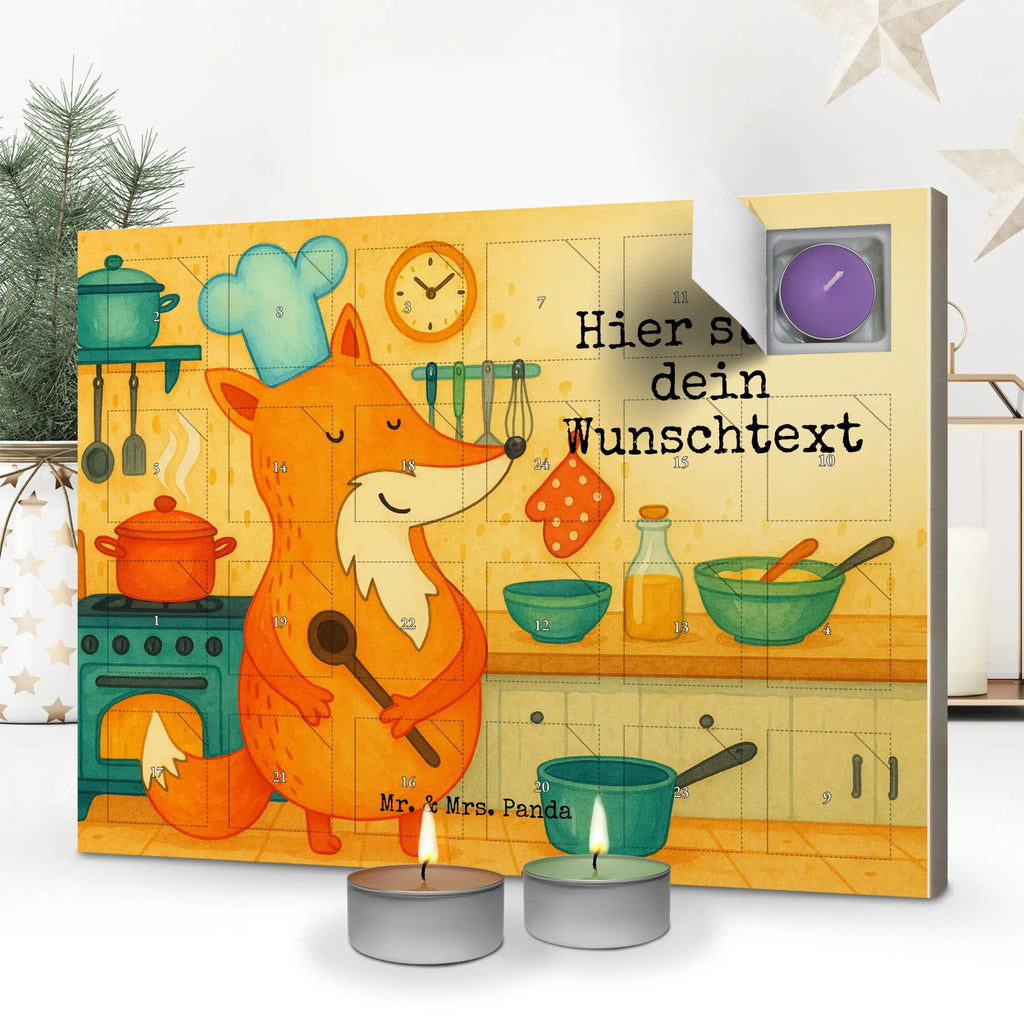 Personalisierter Duftkerzen Adventskalender Fuchs Koch Design Personalisierter Duftkerzen Adventskalender, Fuchs, Küche Deko, Füchse, Bäcker, Party Spruch, Koch Geschenk, Witzig, Köche, Küche Spruch, Spruch Lustig