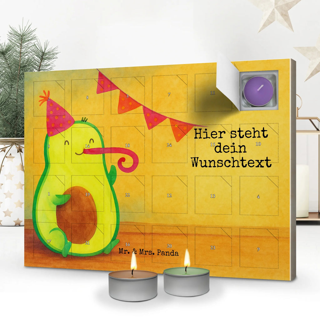 Personalisierter Duftkerzen Adventskalender Avocado Geburtstag Design Personalisierter Duftkerzen Adventskalender, Avocado, Veggie, Vegan, Gesund