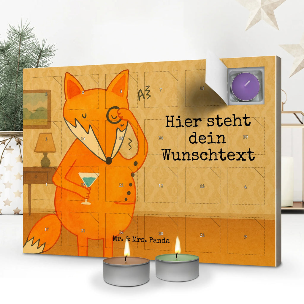 Personalisierter Duftkerzen Adventskalender Fuchs Lord Design Personalisierter Duftkerzen Adventskalender, Fuchs, Spruch Lustig, Motivation Spruch, Tröstende Worte, Füchse, Liebeskummer Geschenk, Problemlösung