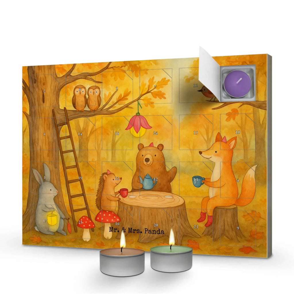 Scented candle advent calendar forest animals picnic Design small animals, cute, funny, cute animal motives, hand drawn, small world, funny sayings, good mood, happy, gifts, gift ideas, special gifts, animal lover, card, hare, fox, hedgehog, forest animals, forest, picnic, squirrel, mouse