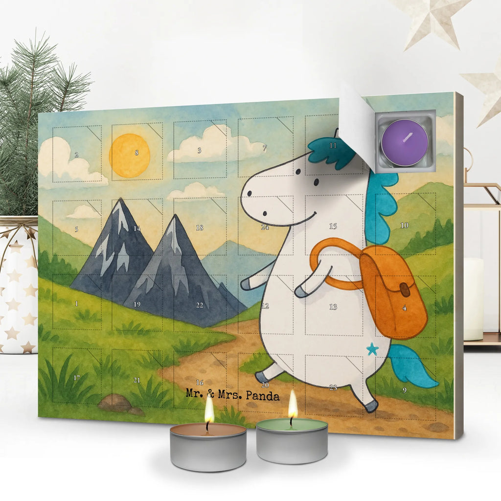 Scented candle advent calendar unicorn climber Design unicorn, unicorns, adventurer, mountains, english, travel, vacation, mountaineer, Einhorn, world trip, world traveler, adventure, explorer