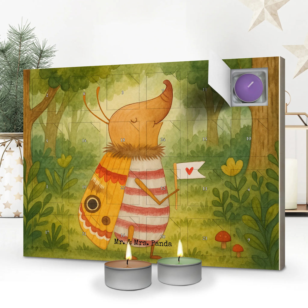 Scented candle advent calendar Moth flag Design small animals, cute, funny, cute animal motives, hand drawn, small world, funny sayings, good mood, happy, gifts, gift ideas, special gifts, animal lover, card, Saying funny, How much does the world cost, Beetle, Moth, Kitchen decoration