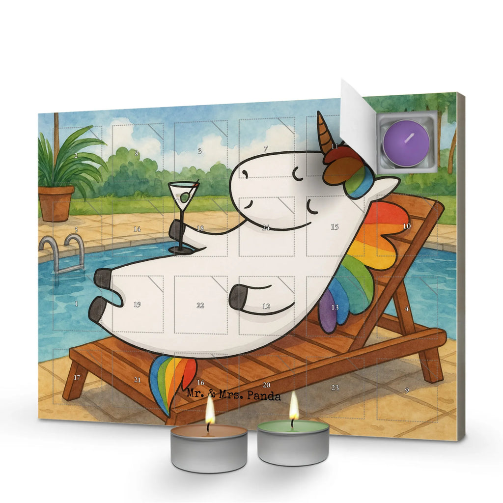 Scented candle advent calendar unicorn cocktail Design unicorn, unicorns, caipirinha, celebrating, champagne, girlfriend present, birthday, fun, rum, party, girlfriend gift