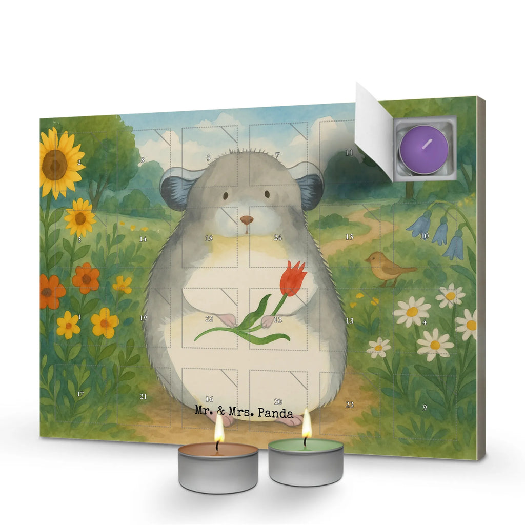 Scented candle advent calendar chinchilla flower Design small animals, cute, funny, cute animal motives, hand drawn, small world, funny sayings, good mood, happy, gifts, gift ideas, special gifts, animal lover, card, office life, depression, heartache, chinchillas, being sad, chaos, office, happiness, grief, chinchilla
