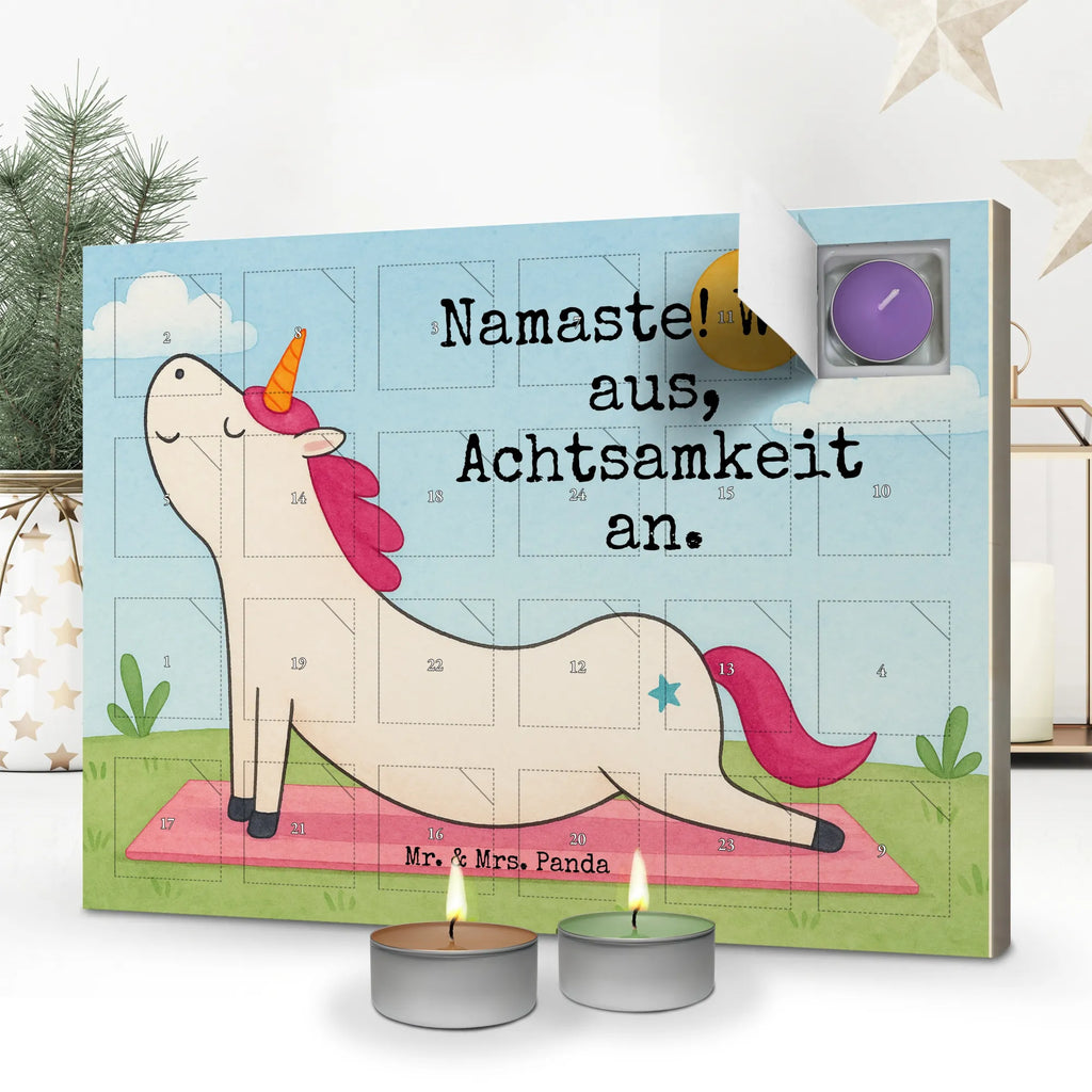 Scented candle advent calendar unicorn yoga Design unicorn, unicorns, Namaste, Unicorn, relaxation, sweet, mindfulness, funny, present, yoga, gift, sports
