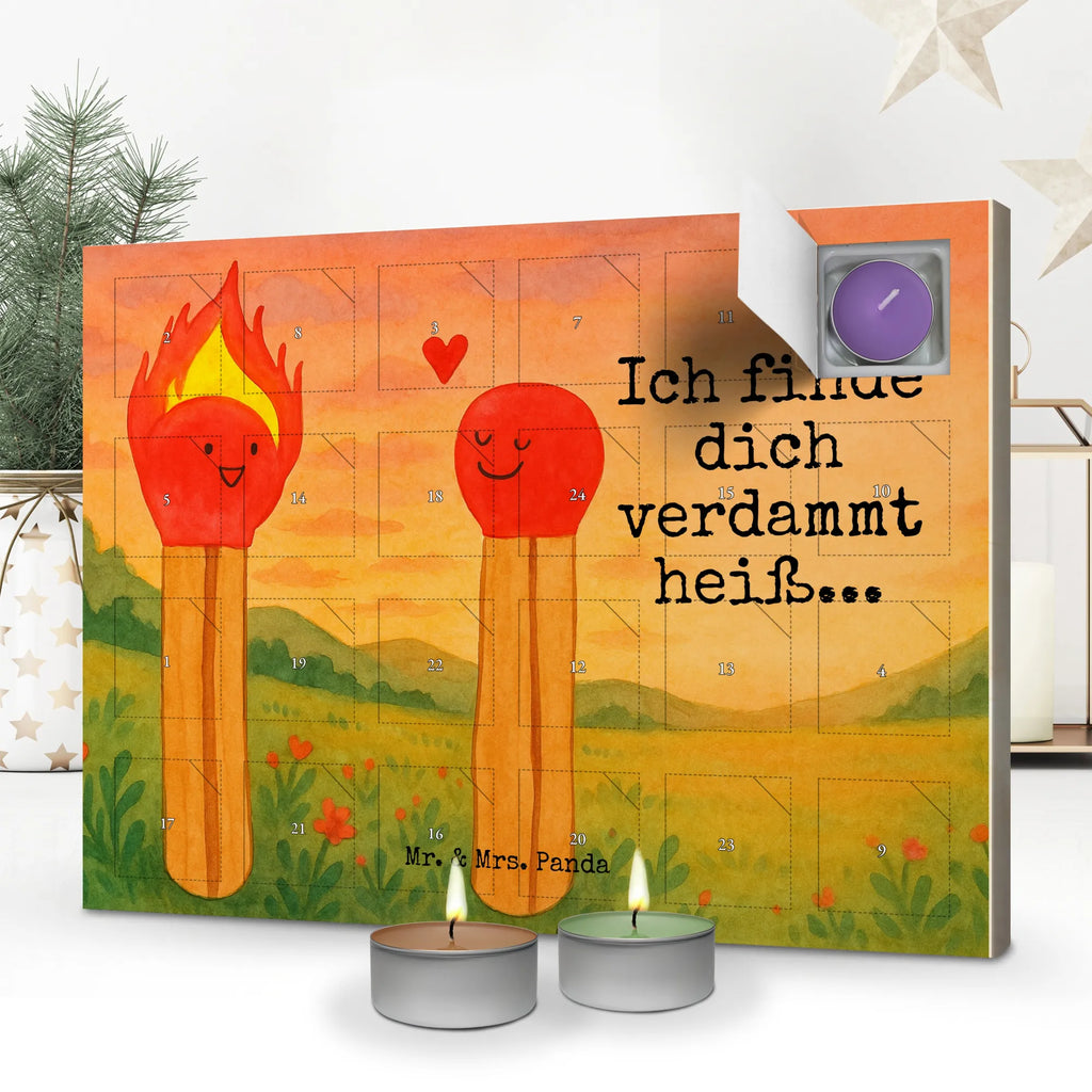 Duftkerzen Adventskalender Streichhölzer Design, Duft Adventskalender