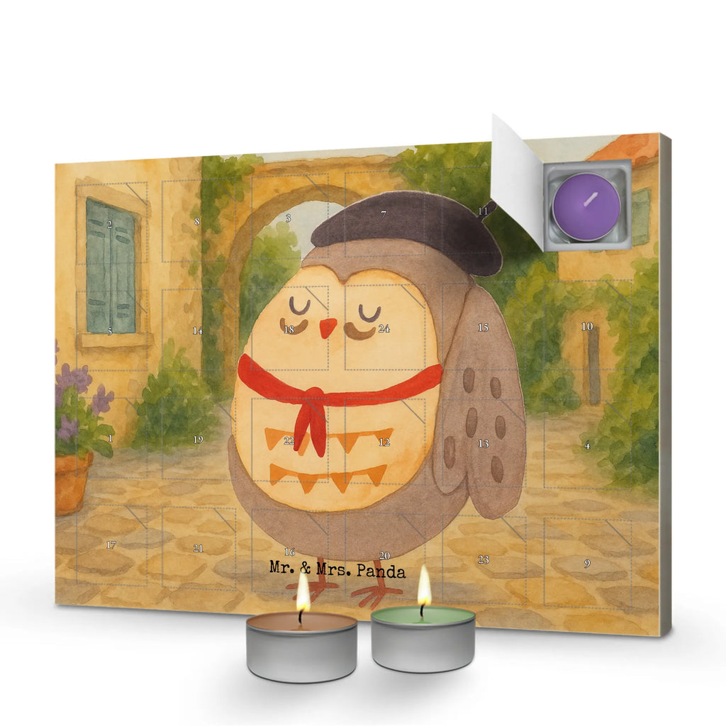 Scented candle advent calendar Owl France Design owl, forest animal, bird, nocturnal, gift ideas, birthday present, illustrated, funny, romantic gift, owl decor, Owl, Owl decoration, Say beautiful, Say French, hibou, La vie est belle, France, Owls, Life is beautiful