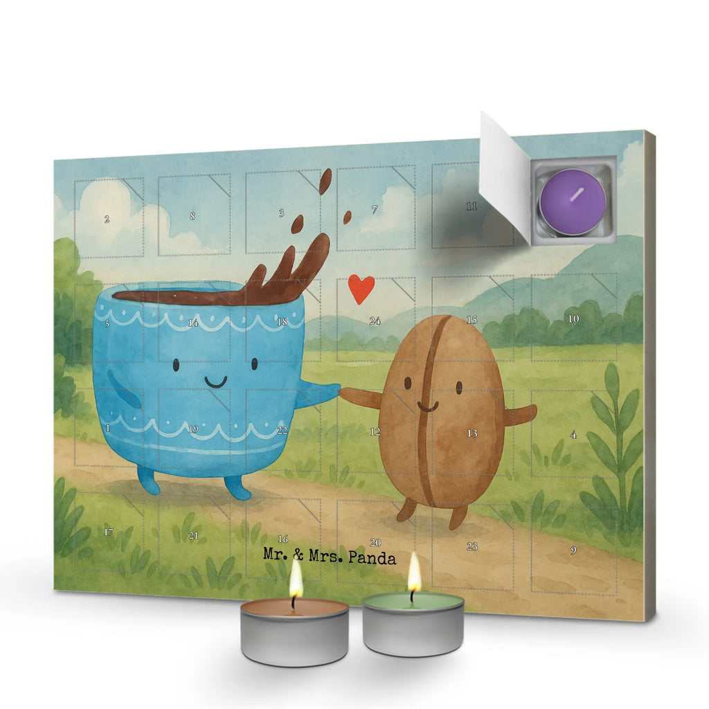 Scented candle advent calendar Coffee Bean Design small animals, cute, funny, cute animal motives, hand drawn, small world, funny sayings, good mood, happy, gifts, gift ideas, special gifts, animal lover, card, coffee bean, Coffee, pleasure, happiness, satisfaction