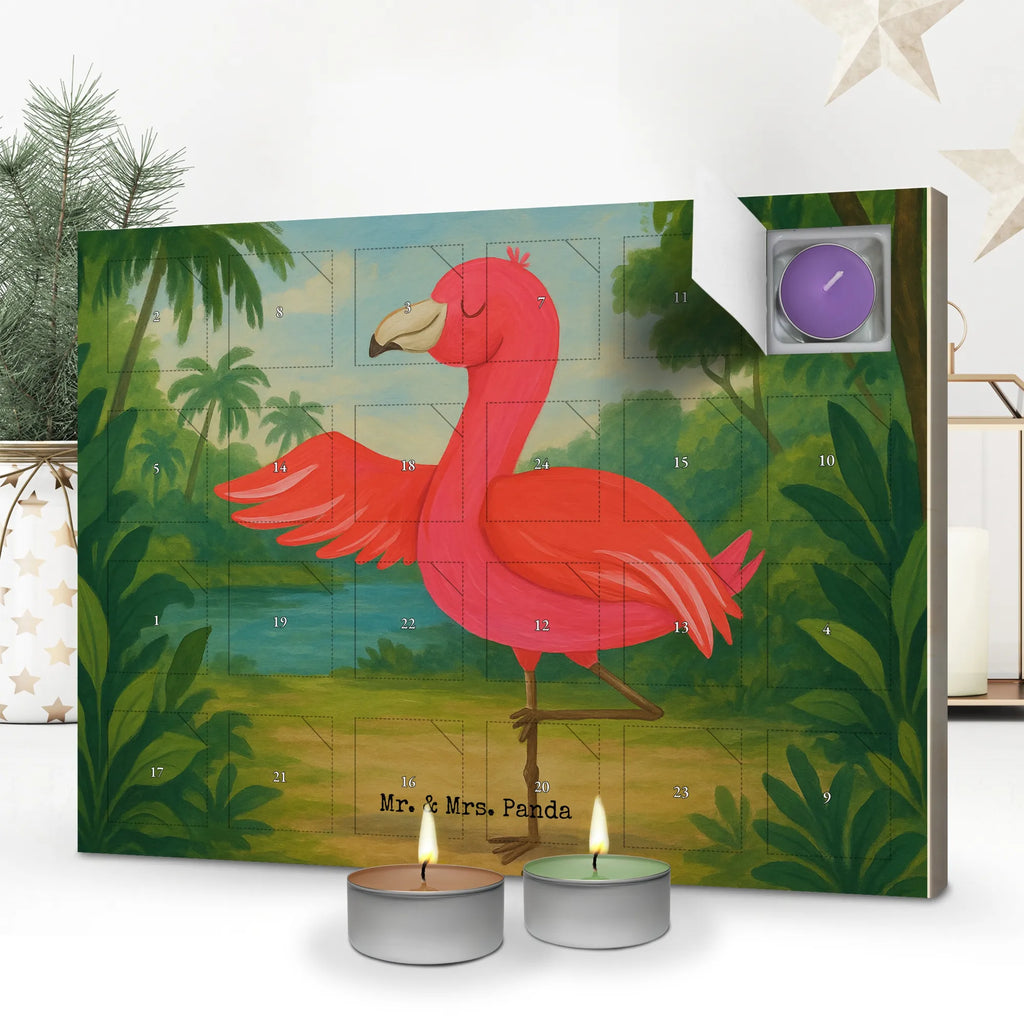 Scented candle advent calendar flamingo yoga Design Flamingo, pink, pink bird, bird of paradise, red, flamingo decoration, gift pink, gifts, gift idea, children, adults, girls, flamingo fans, summer, vacation, sea, unusual gifts in pink, pink gifts, girls gifts, small gifts, Caribbean feeling, funny sayings, yoga exercise, yoga, relaxation, mindfulness, deep relaxation, namaste, agitation, anger, bird