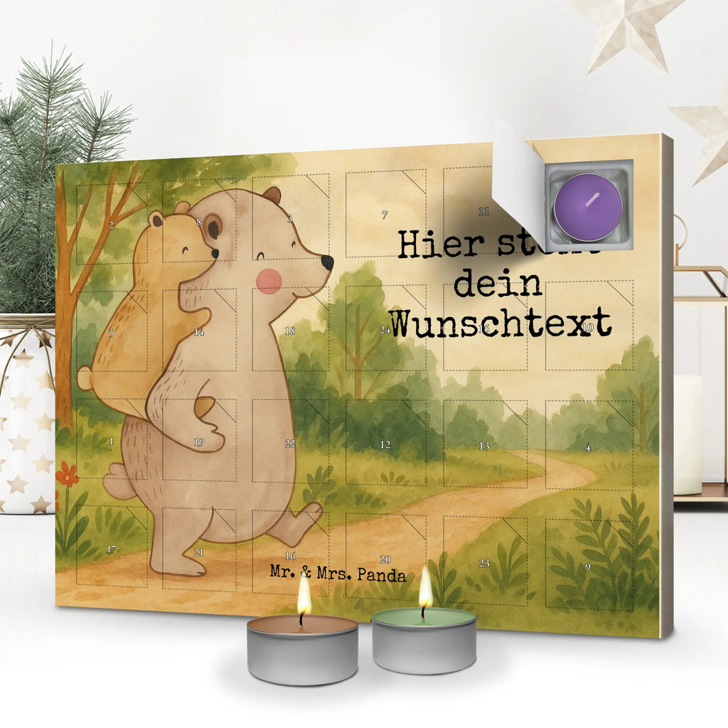 Personalisierter Duftkerzen Adventskalender Papa Bär Design Personalisierter Duftkerzen Adventskalender, Muttertag, Vatertag, Mama, Papa, Oma, Opa, Familie, Schwester, Bruder, Onkel, Geschenk, Vater, Geburtstag, Vati, Papi