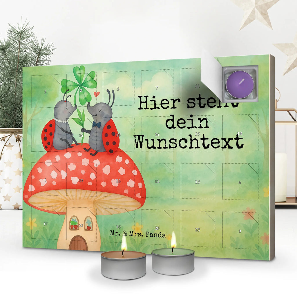 Personalisierter Duftkerzen Adventskalender Marienkäfer Fliegenpilz Design Personalisierter Duftkerzen Adventskalender, Lustige Sprüche, Tiere, Tiermotive, Gute Laune, Marienkäfer, Zuhause, Fliegenpilz, Wohnung, Fleigenpilzhaus, Haus