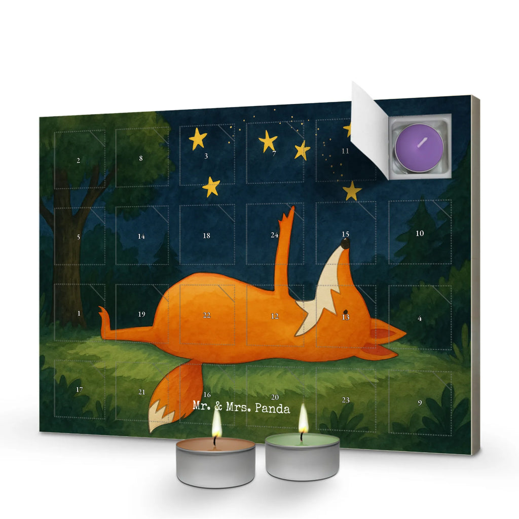 Scented candle advent calendar Fox Stars Design fox, foxes, forest wildlife, clever as a fox, animal lover, Always Look on the Bright Side of Life, Saying beautiful, Fox, words of consolation, Romance, Saying positive