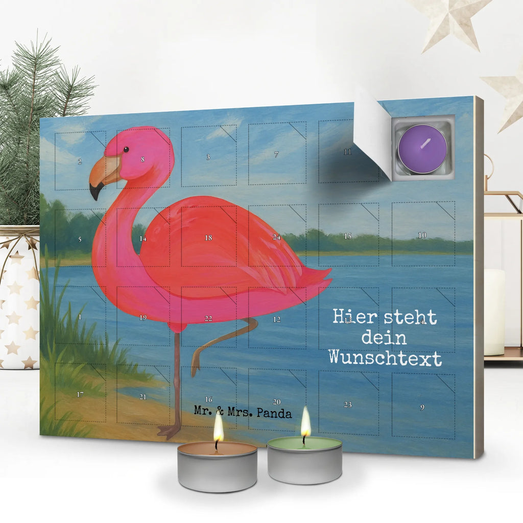 Personalisierter Duftkerzen Adventskalender Flamingo Classic Design Personalisierter Duftkerzen Adventskalender, Flamingo, Tochter, Freundin, Sohn, Ich, Außenseiter, Geschwister, Spruch, Stolz, Selbstliebe, Einzigartig, Freundinnen, für Mich