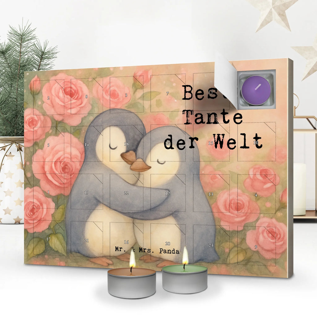Scented candle advent calendar penguin best aunt in the world Design for, thank you, gift, giving, birthday, birthday present, gift idea, souvenir, make you happy, gift tip, godmother, godfather aunt, baptism, niece, little thing, favorite aunt, Aunt, family, nephew, christening partner