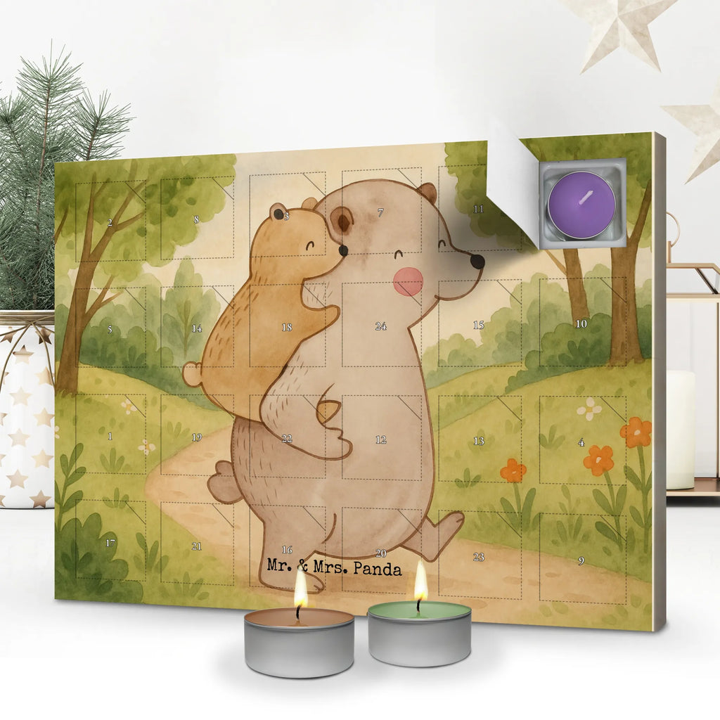 Scented candle advent calendar Papa Bear Design Family, Father's Day, Mother's Day, brother, sister, Mom, Dad, father's day, present, birthday, daddy, uncle, dad