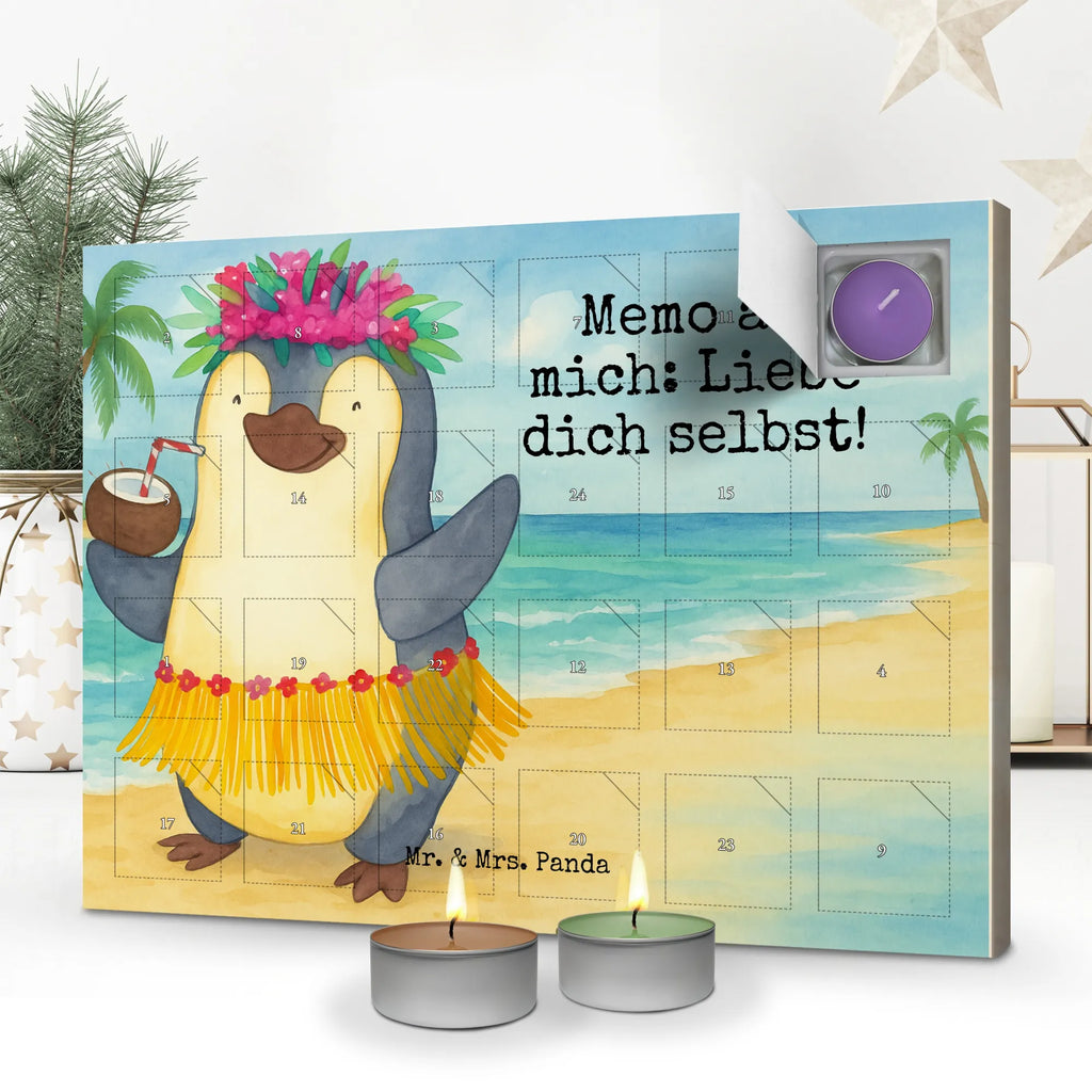 Scented candle advent calendar Penguin coconut Design Penguin, North Pole, Winter, Penguins, coconut, aloha, Hawaii, vacation, penguins