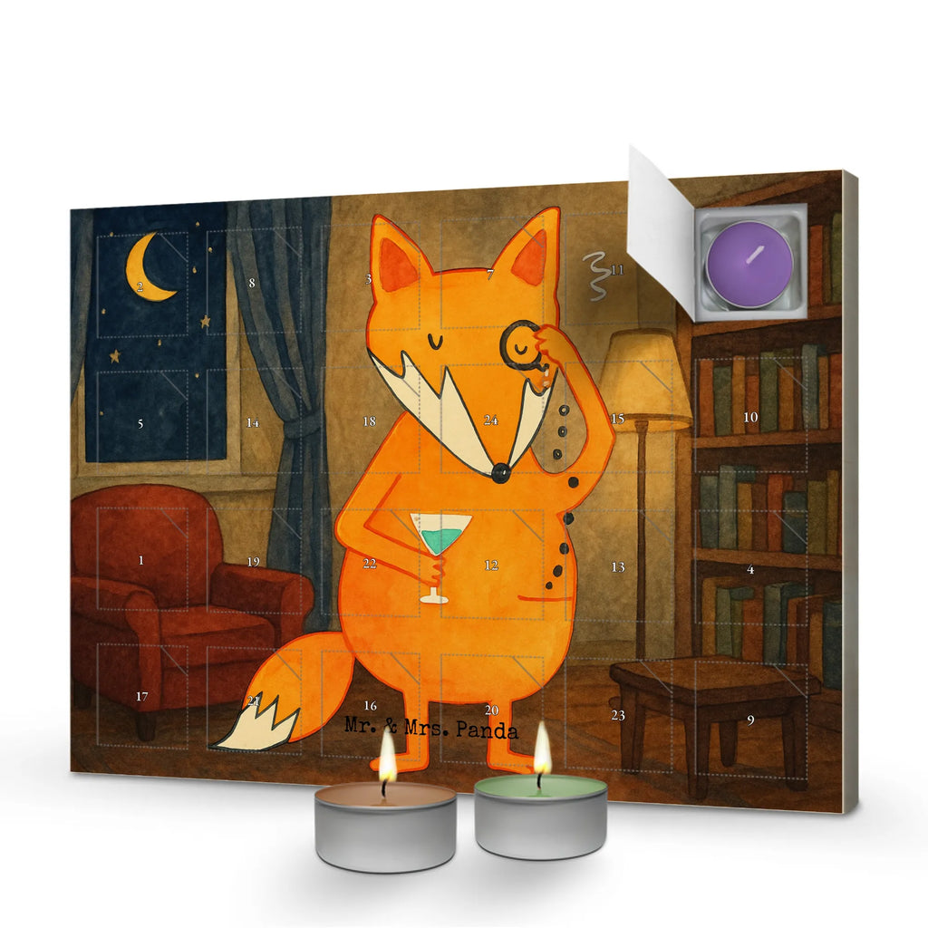 Scented candle advent calendar Fox lord Design fox, foxes, forest wildlife, clever as a fox, animal lover, motivation saying, saying funny, lovesickness gift, words of consolation, problem solving