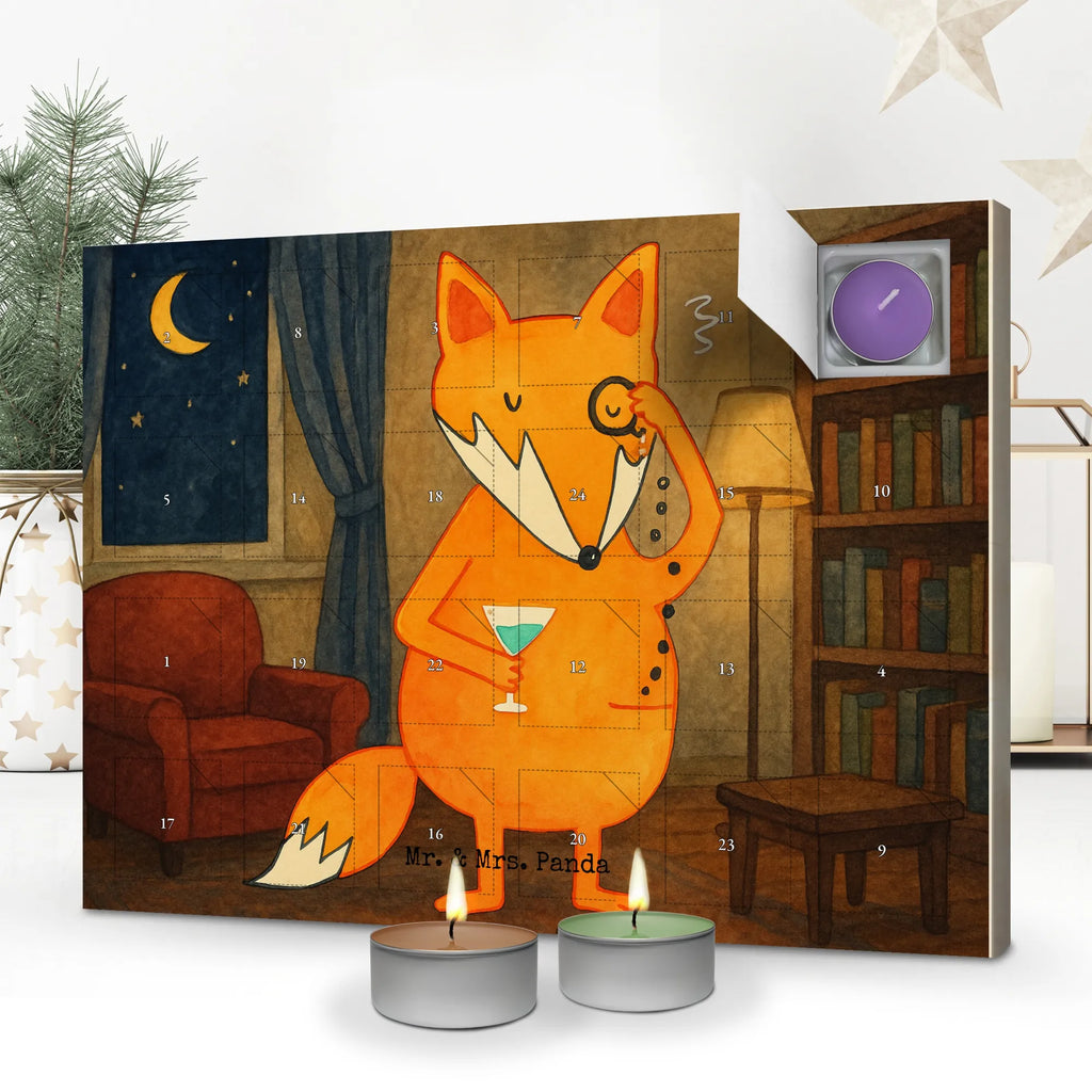 Scented candle advent calendar Fox lord Design fox, foxes, forest wildlife, clever as a fox, animal lover, motivation saying, saying funny, lovesickness gift, words of consolation, problem solving