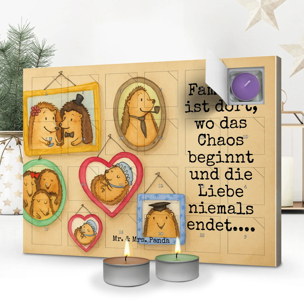Scented candle advent calendar Hedgehog family Design Family, Father's Day, Mother's Day, brother, sister, Mom, Dad, pictures, solidarity, love, dad, mum, happiness, hedgehogs