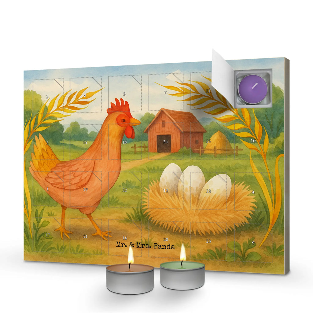 Scented candle advent calendar Chicken Proud Design farm, farm animals, animals, saying, cock, eggs, yard, country life, chicken, magic, hen, birth, pregnancy, motivation
