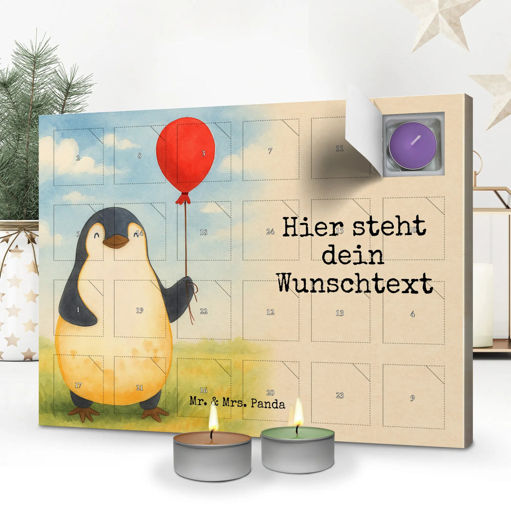 Personalisierter Duftkerzen Adventskalender Pinguin Luftballon Design Personalisierter Duftkerzen Adventskalender, Pinguin, Tagträume, Luftballon, Geschenk Freundin, Neustart, Glück, Geschenkidee, Neues Leben, Motivation, Pinguine, Liebe, Lebenslust, Beste Freundin