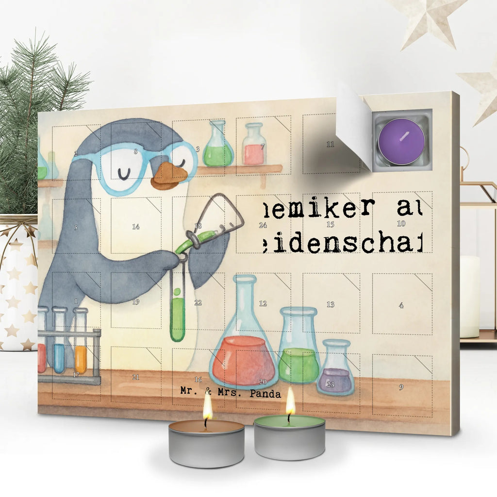 Scented candle advent calendar chemist Passion Design gift, gift idea, best, farewell gift, passing exam, anniversary, retirement, promotion, job start, sayings, funny, profession