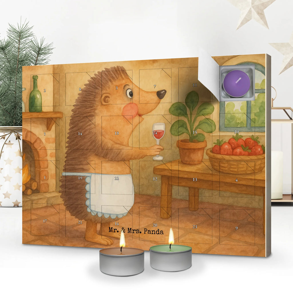 Scented candle advent calendar Hedgehog wine Design small animals, cute, funny, cute animal motives, hand drawn, small world, funny sayings, good mood, happy, gifts, gift ideas, special gifts, animal lover, card, gift wine lover, gift wine drinker, drinking wine, red wine, hedgehog, wine decoration, wine saying, white wine, wine glass