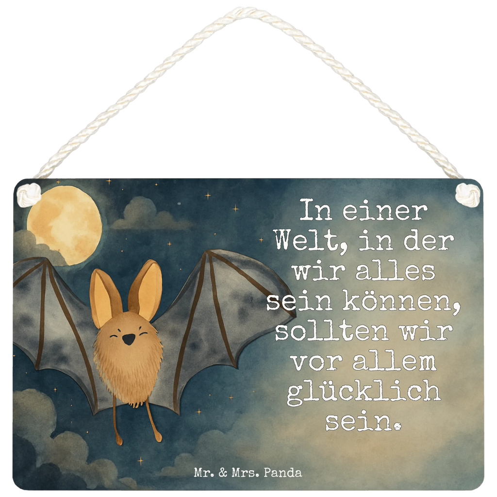 Deko Schild Fledermaus Flügel Design
