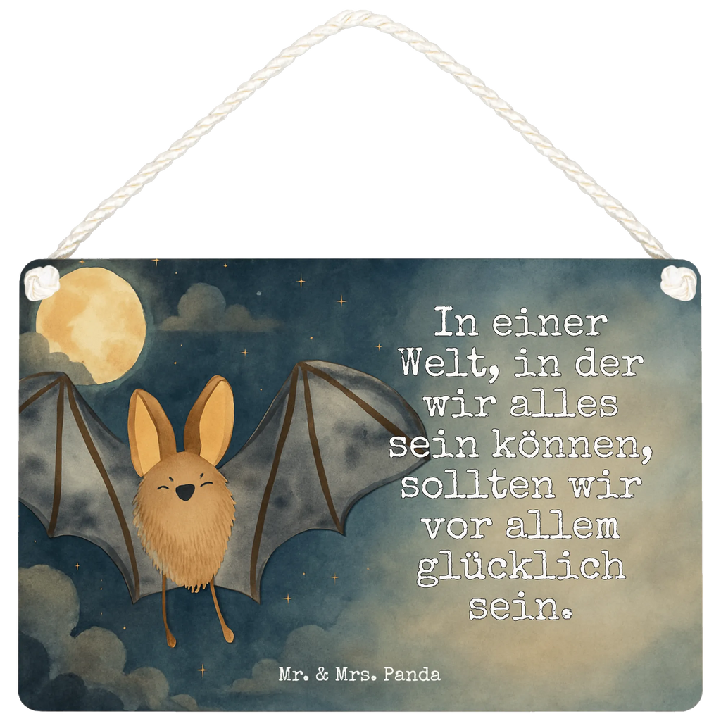 Deko Schild Fledermaus Flügel Design