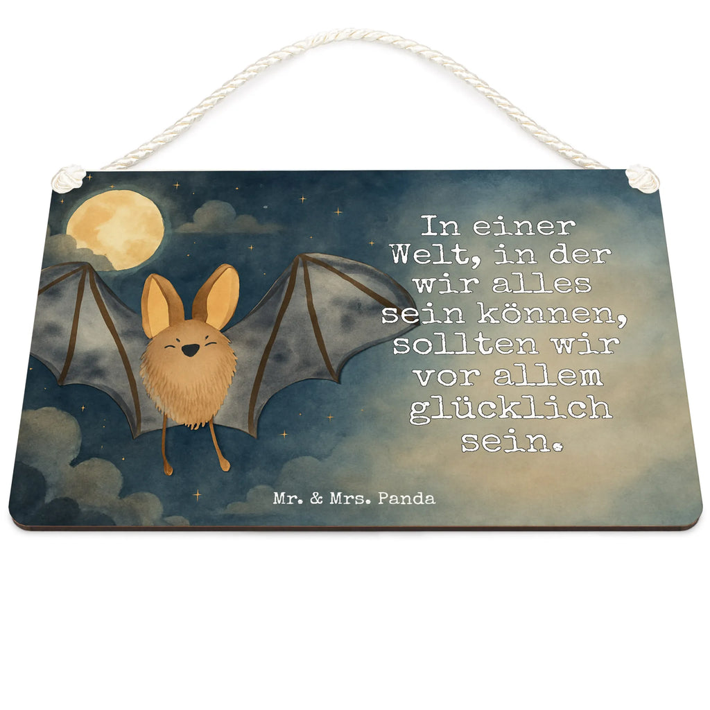 Deko Schild Fledermaus Flügel Design