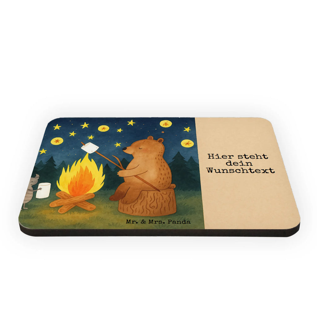 Personalized Magnet Bear & Ladybird campfire Design bear, teddy, teddy bear, cuddly toy, Campfire