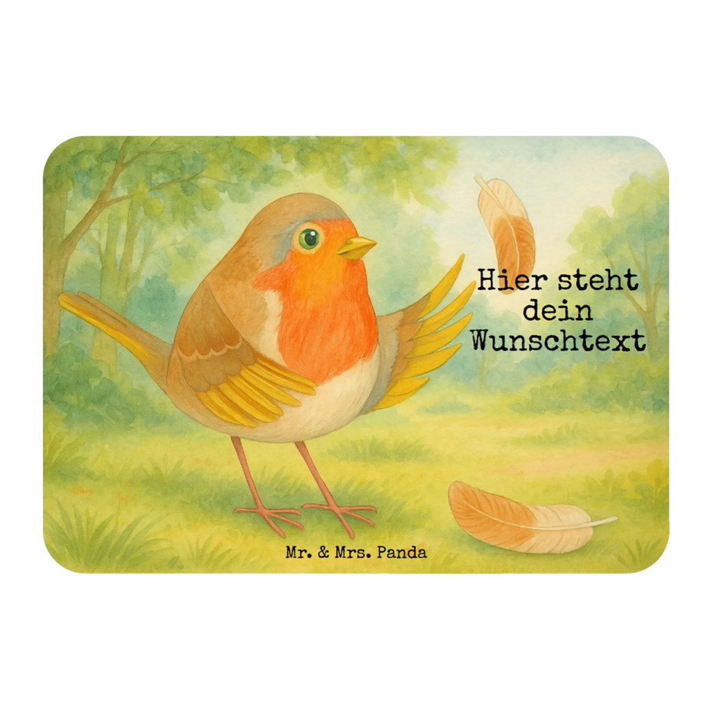 Personalized Magnet robin feathers Design small animals, cute, funny, cute animal motives, hand drawn, small world, funny sayings, good mood, happy, gifts, gift ideas, special gifts, animal lover, card, robin, slogan motivation, motivation pictures, flying, What if i fall, motivation slogans, slogan courage, bird