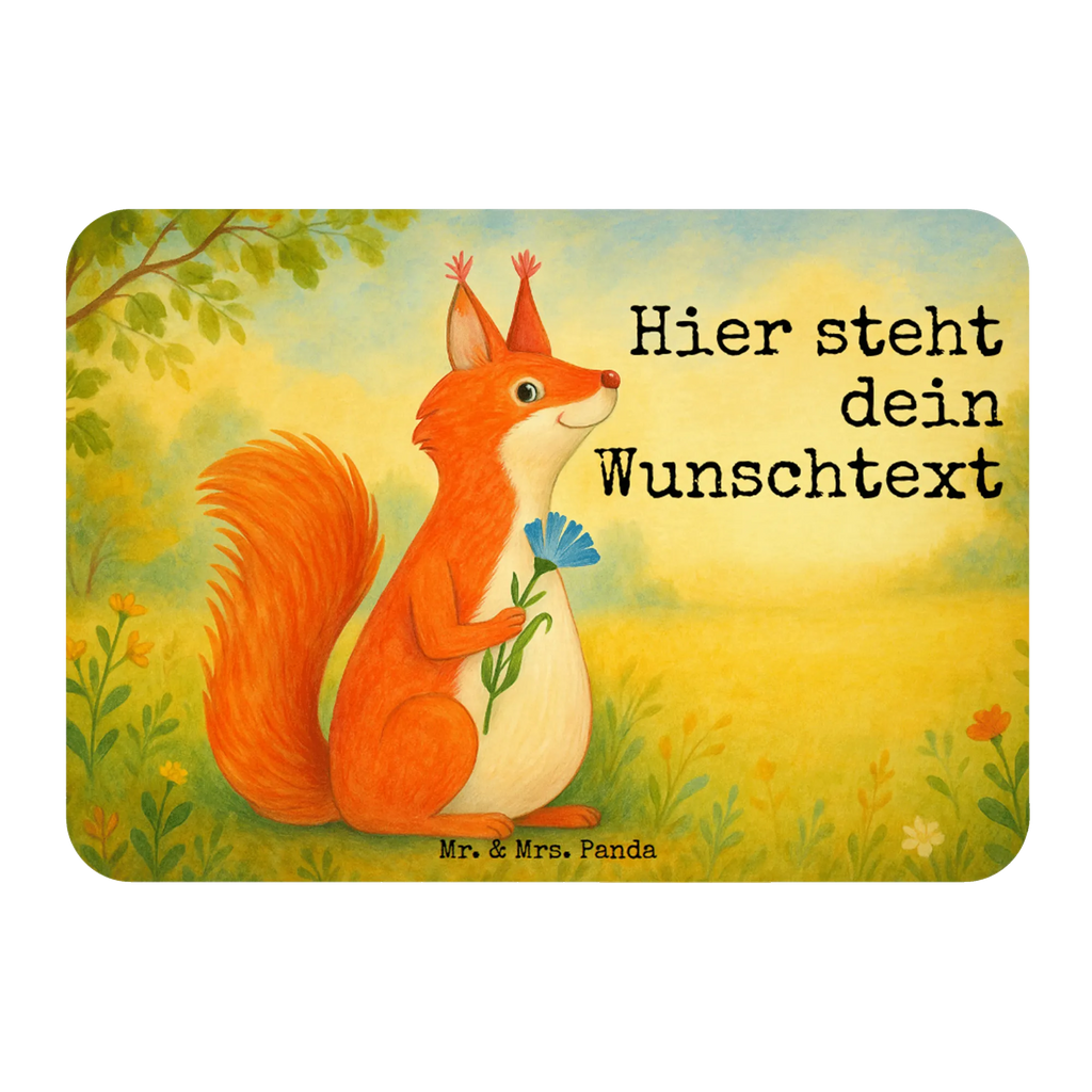 Personalized Magnet Squirrel flower Design small animals, cute, funny, cute animal motives, hand drawn, small world, funny sayings, good mood, happy, gifts, gift ideas, special gifts, animal lover, card, positive saying, squirrel, fun, saying decoration, motivation pictures, Squirrel, motivation sayings, happy saying, laughter