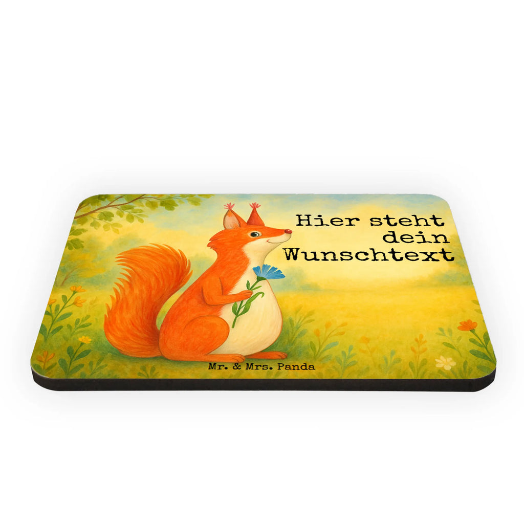 Personalized Magnet Squirrel flower Design small animals, cute, funny, cute animal motives, hand drawn, small world, funny sayings, good mood, happy, gifts, gift ideas, special gifts, animal lover, card, positive saying, squirrel, fun, saying decoration, motivation pictures, Squirrel, motivation sayings, happy saying, laughter