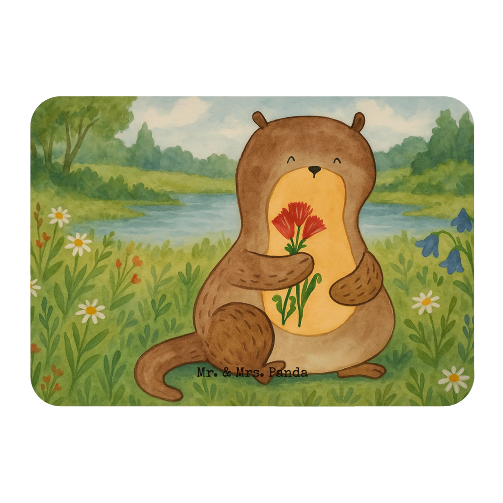 Magnet Otter Blumenstrauß Design Dekomagnet, Whiteboard Magnet, Kühlschrank Dekoration, Kühlschrankmagnet, Pinnwandmagnet, Motivmagnete, Notiz Magnet, Souvenir Magnet, Otter, Fischotter, Seeotter, Otter Seeotter See Otter