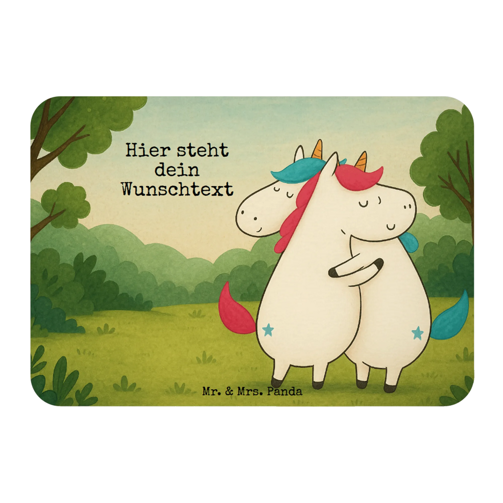 Personalizowany Magnes Jednorożce Przytulanie Design Jednorożec, jednorożce, dekoracje jednorożca, jednorożec