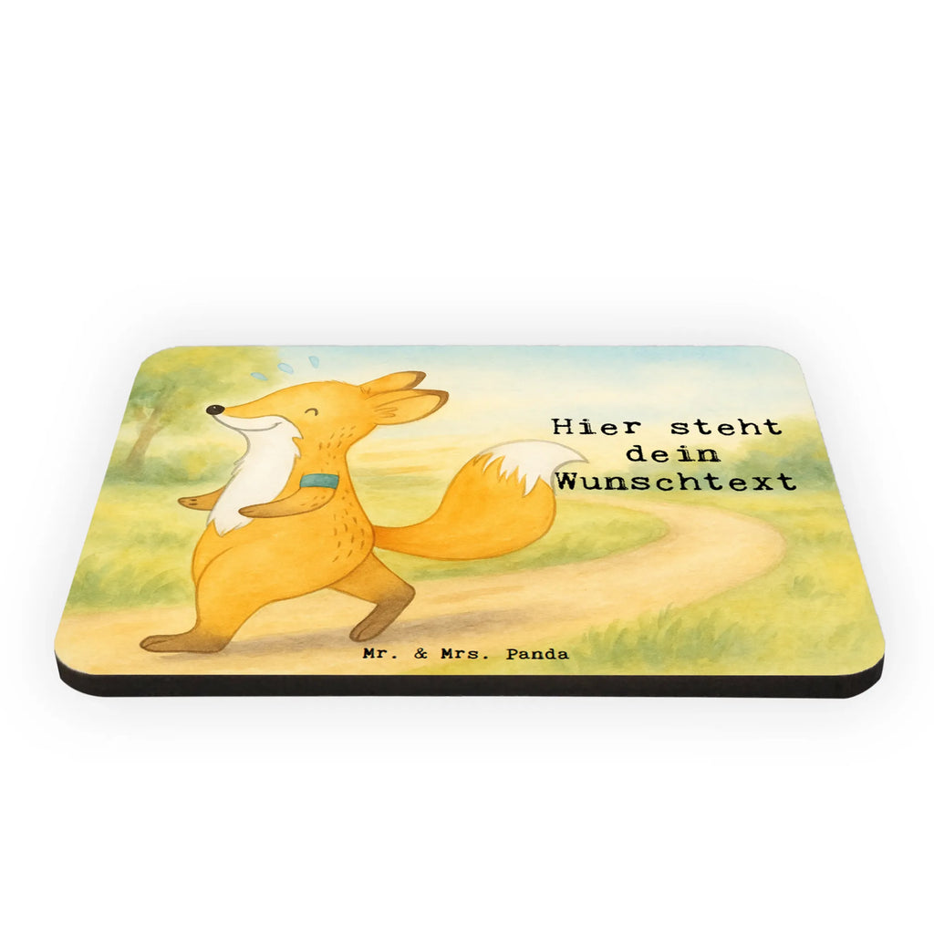 Personalized Magnet Fox Jog Design Gift, sport, hobby, giving, thank you, award, profit, athlete, jogging, running