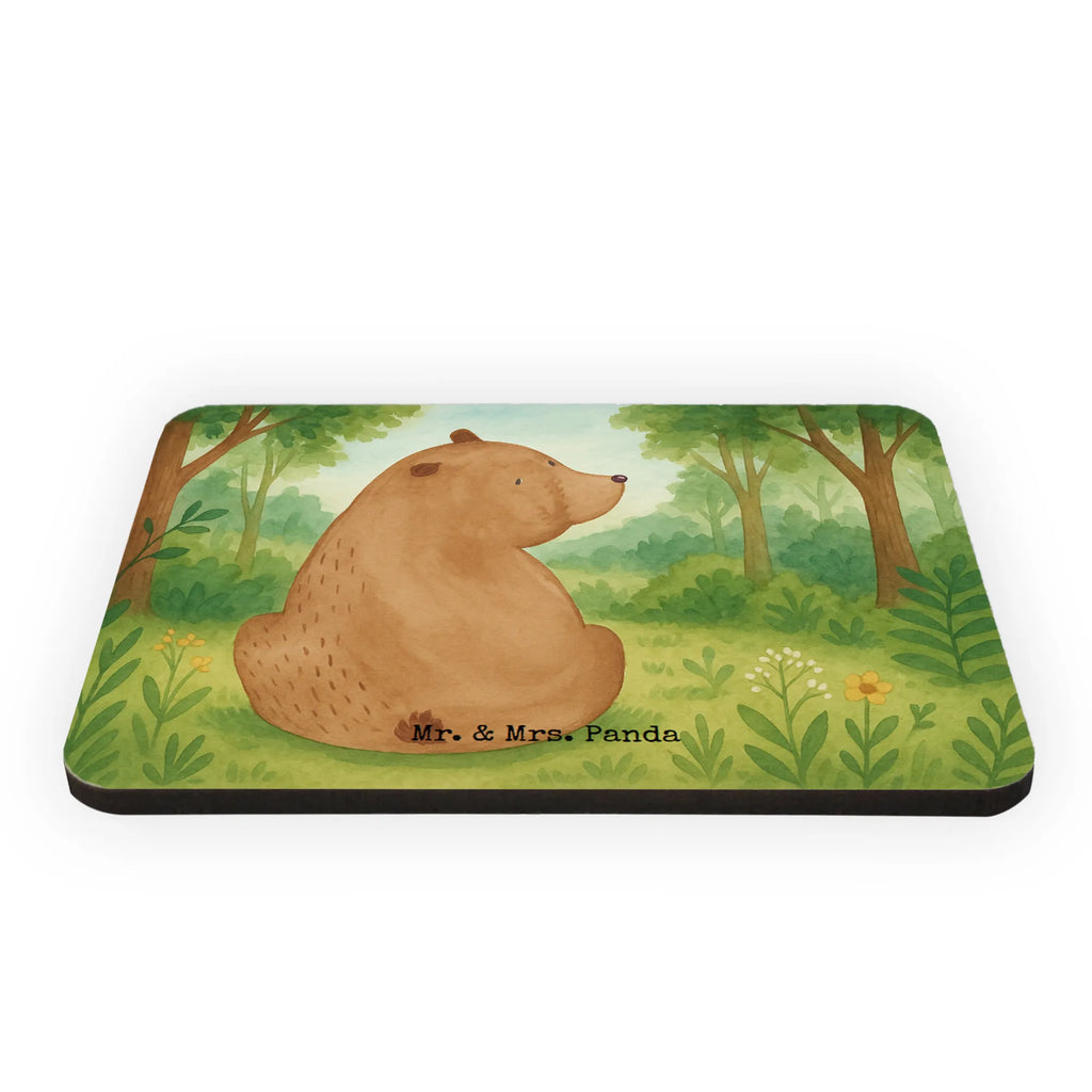 Magnet Bär Schulterblick Design Dekomagnet, Souvenir Magnet, Pinnwandmagnet, Notiz Magnet, Motivmagnete, Kühlschrank Dekoration, Kühlschrankmagnet, Whiteboard Magnet, Bär, Teddy, Teddybär, Motivation, Selbstachtung, Bärenliebe, Weltansicht, Weisheit, Bären