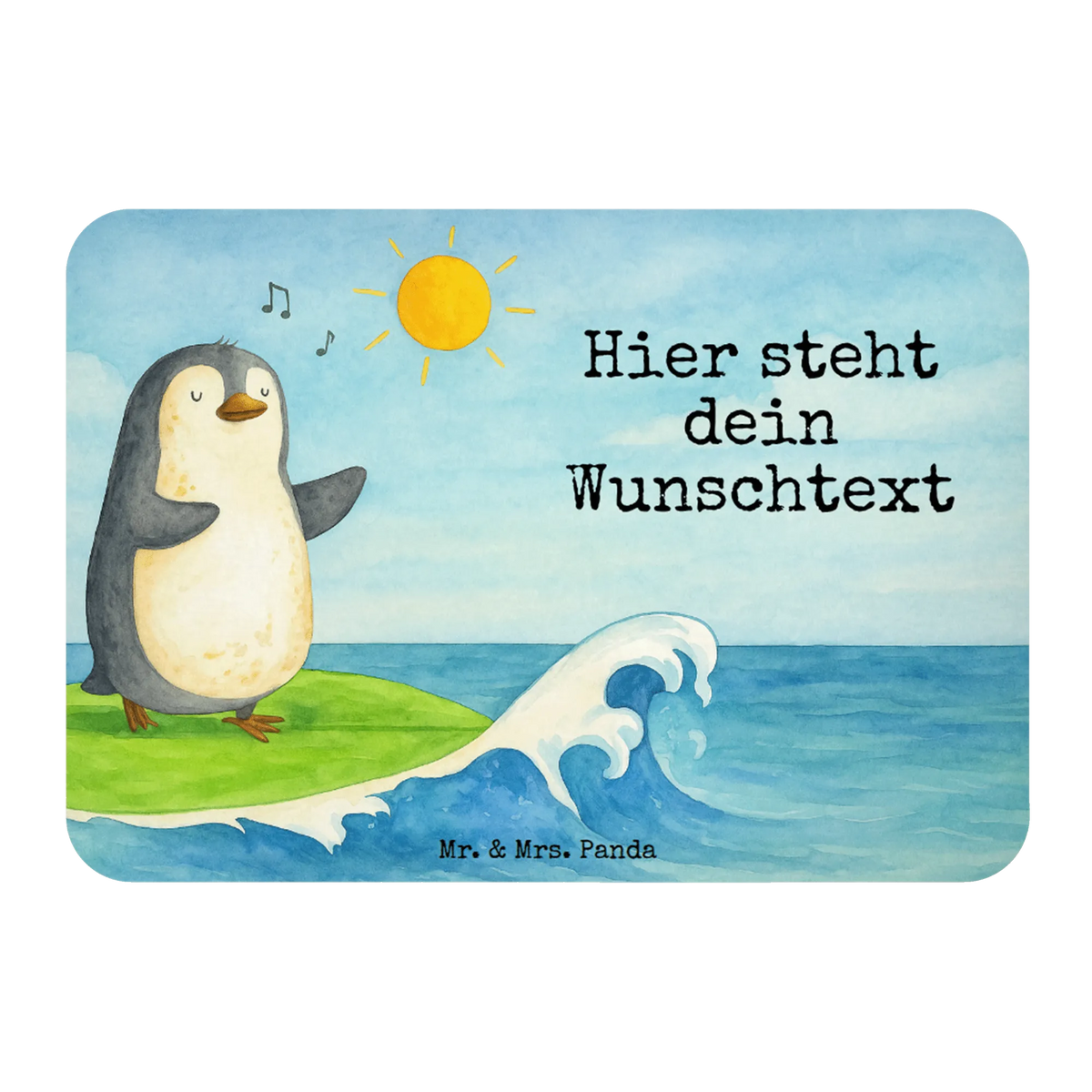 Personalized Magnet Penguin surfer Design Penguin, North Pole, Winter, Penguins, holidays, waves, wave riding, penguins, surfing, surfers, Portugal, Hawaii
