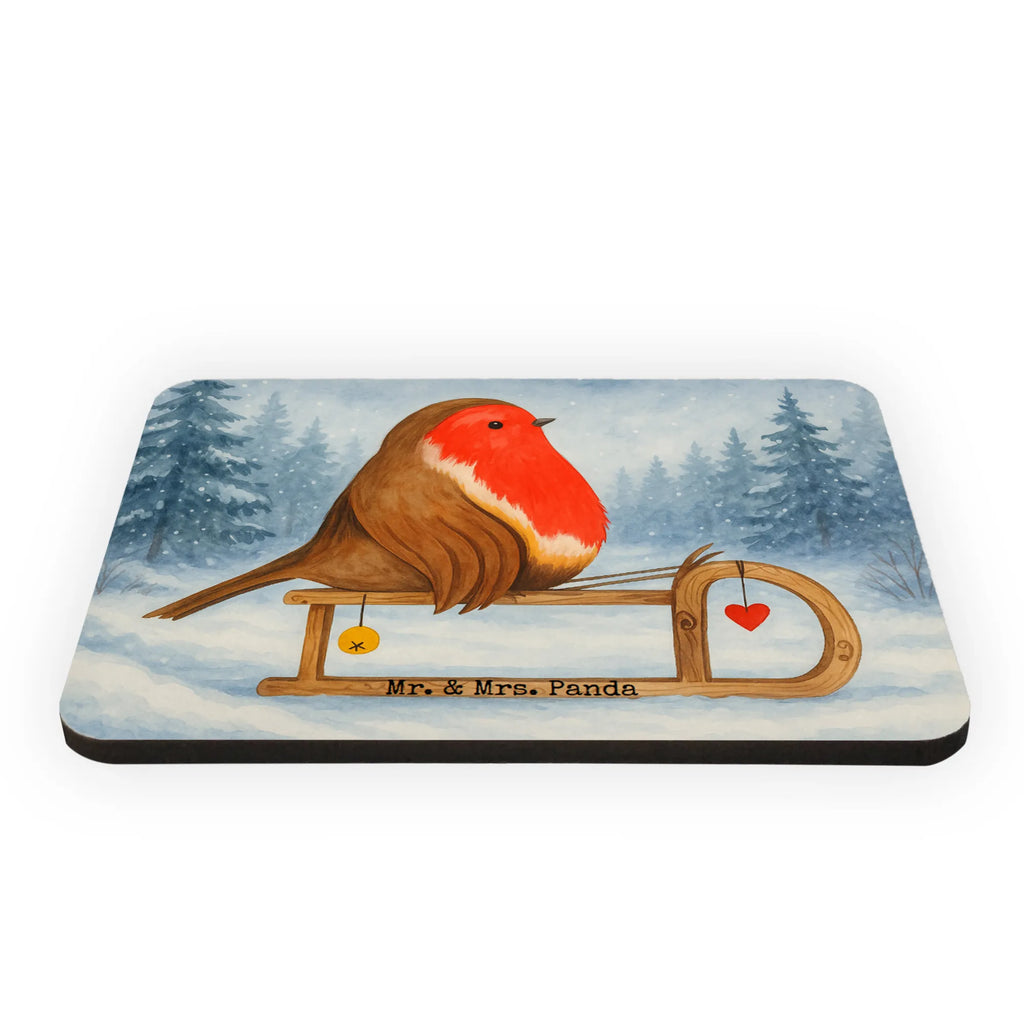 Magnet Rotkehlchen Schlitten Design Whiteboard Magnet, Kühlschrank Dekoration, Dekomagnet, Pinnwandmagnet, Notiz Magnet, Souvenir Magnet, Kühlschrankmagnet, Motivmagnete, Winter, Weihnachten, Weihnachtsdeko, Nikolaus, Advent, Heiligabend, Wintermotiv, Vogel, Schlitten