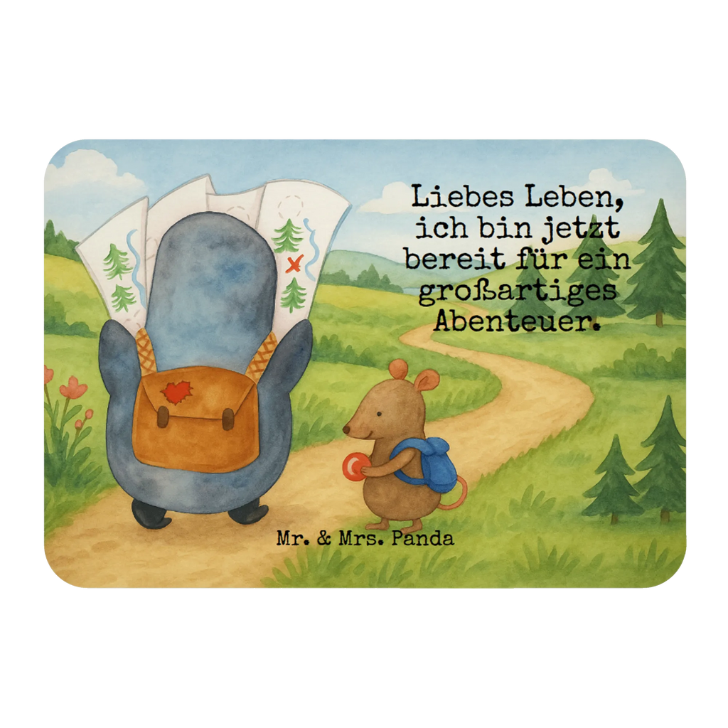 Magnet Pinguin & Maus Wanderer Design Motivmagnete, Notiz Magnet, Kühlschrankmagnet, Souvenir Magnet, Dekomagnet, Whiteboard Magnet, Pinnwandmagnet, Kühlschrank Dekoration, Pinguin, Abenteuer, Wanderlust, Abenteurer, Roadtrip, Ausflug, Pinguine, wandern