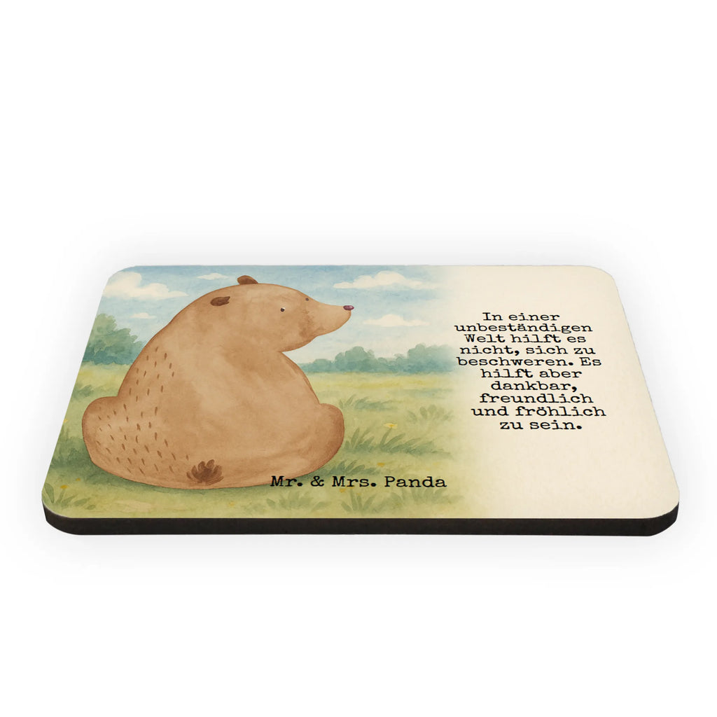 Magnet Bär Schulterblick Design Dekomagnet, Souvenir Magnet, Pinnwandmagnet, Notiz Magnet, Motivmagnete, Kühlschrank Dekoration, Kühlschrankmagnet, Whiteboard Magnet, Bär, Teddy, Teddybär, Motivation, Selbstachtung, Bärenliebe, Weltansicht, Weisheit, Bären