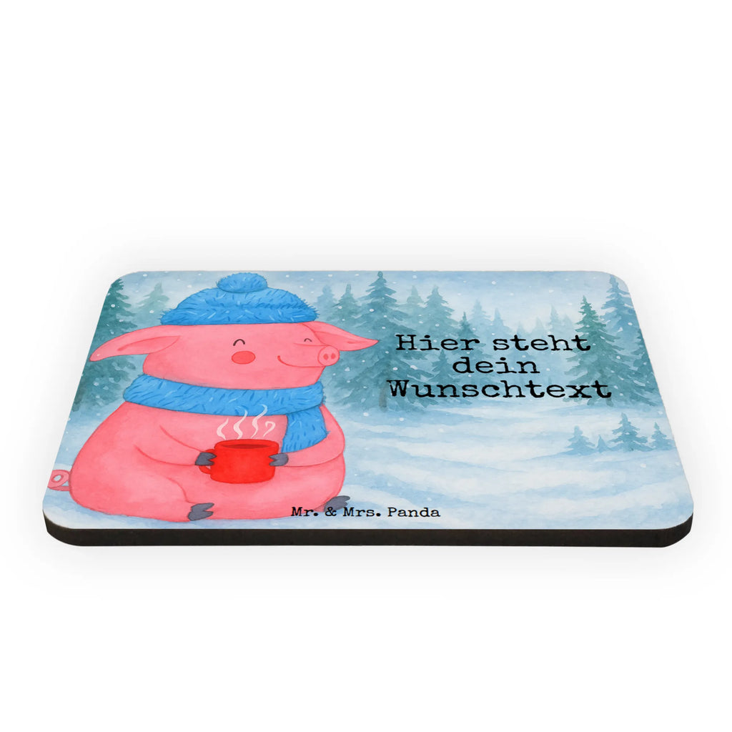 Personalized Magnet Pig Mulled wine Design Winter, Christmas, Christmas time, snow, punch, Christmas market, mulled pig, mulled wine