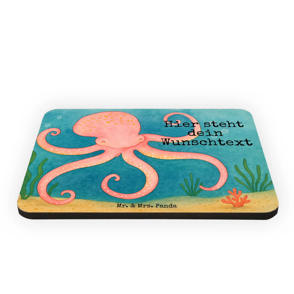 Personalized Magnet Squid Design small animals, cute, funny, cute animal motives, hand drawn, small world, funny sayings, good mood, happy, gifts, gift ideas, special gifts, animal lover, card, sea animal, ocean, squid, arms, sea, octopus, water