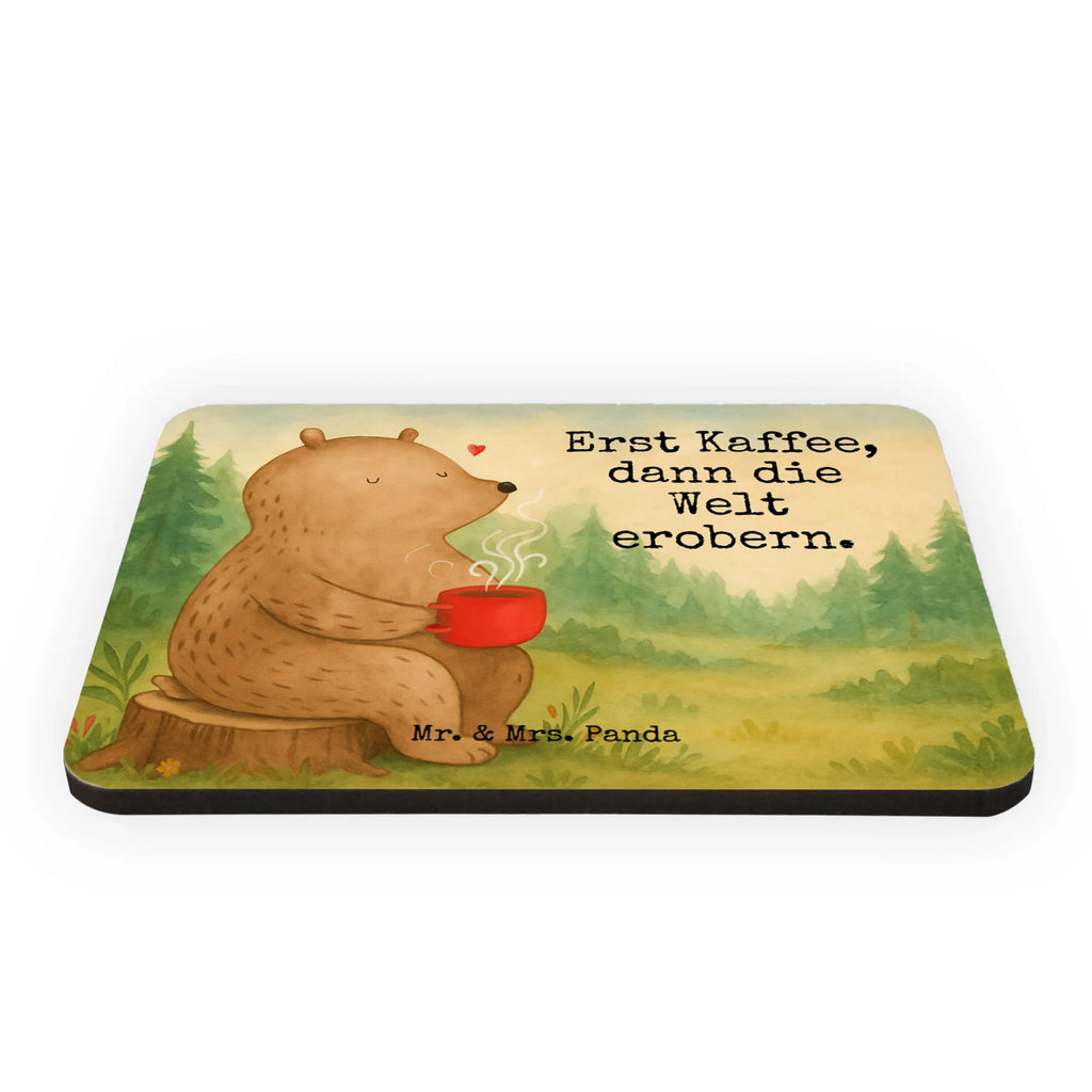 Magnet Bär Kaffee Design Whiteboard Magnet, Kühlschrankmagnet, Motivmagnete, Kühlschrank Dekoration, Dekomagnet, Notiz Magnet, Pinnwandmagnet, Souvenir Magnet, Bär, Teddy, Teddybär, Welt erobern, Welt retten, Kaffee, guten Morgen, Bären, Morgenroutine, Coffee, Motivation