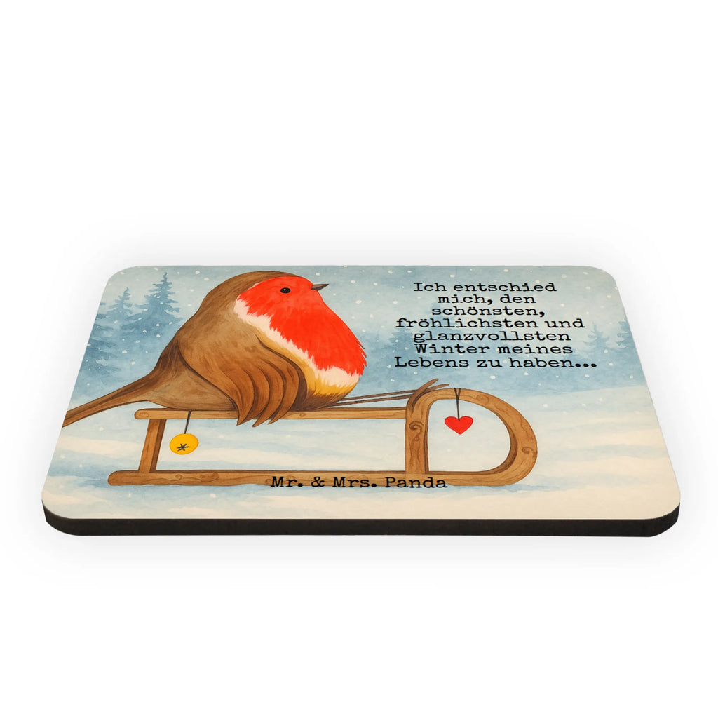 Magnet Rotkehlchen Schlitten Design Whiteboard Magnet, Kühlschrank Dekoration, Dekomagnet, Pinnwandmagnet, Notiz Magnet, Souvenir Magnet, Kühlschrankmagnet, Motivmagnete, Winter, Weihnachten, Weihnachtsdeko, Nikolaus, Advent, Heiligabend, Wintermotiv, Vogel, Schlitten