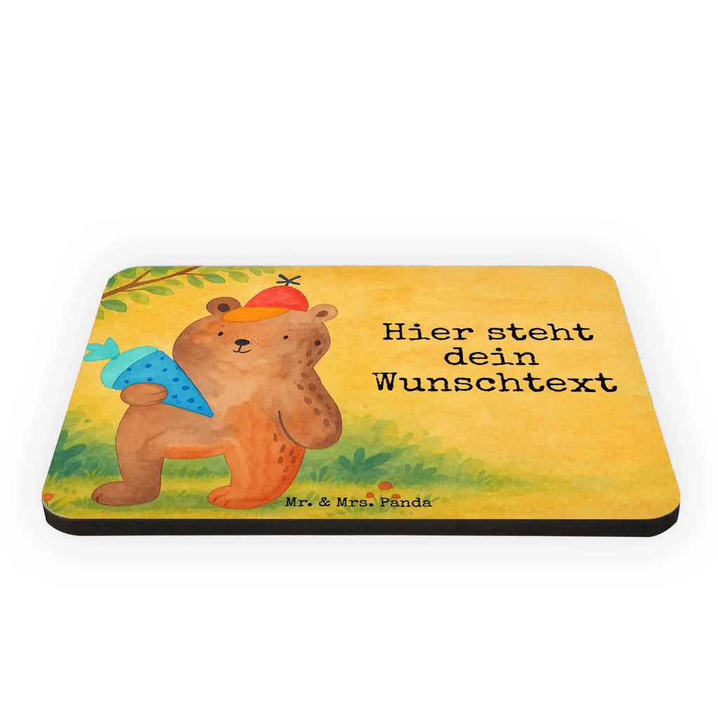 Personalized Magnet bear School cone Design bear, teddy, teddy bear, cuddly toy, School enrolment gift, School gift, First day of school gift, Primary school, Bear motif, School bag, Starting school