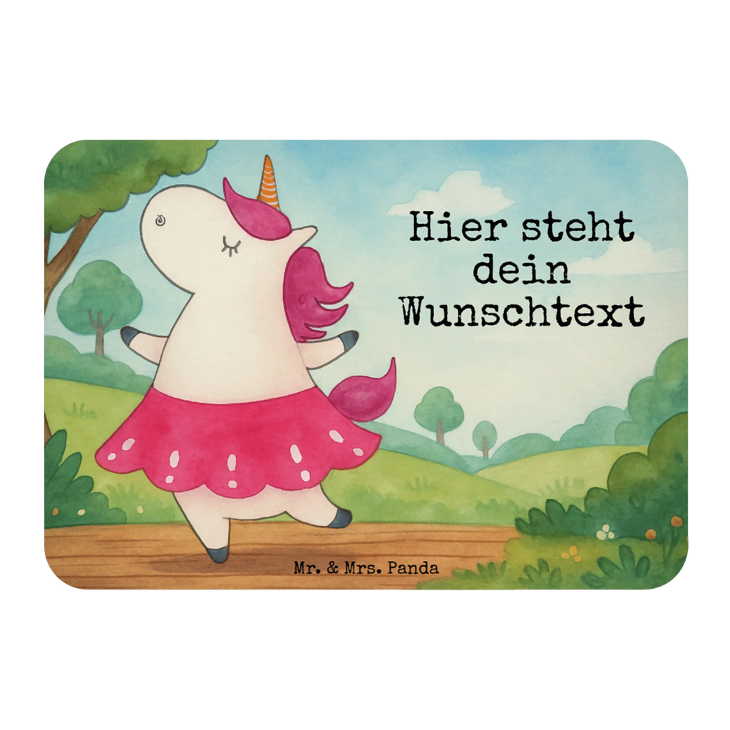 Personalized Magnet unicorn ballerina Design unicorn, unicorns, Unicorn, Ballerina, Flat, Celebration, Einhorn, English, Party, Dancing, dancer present, Dancer gift, Fun