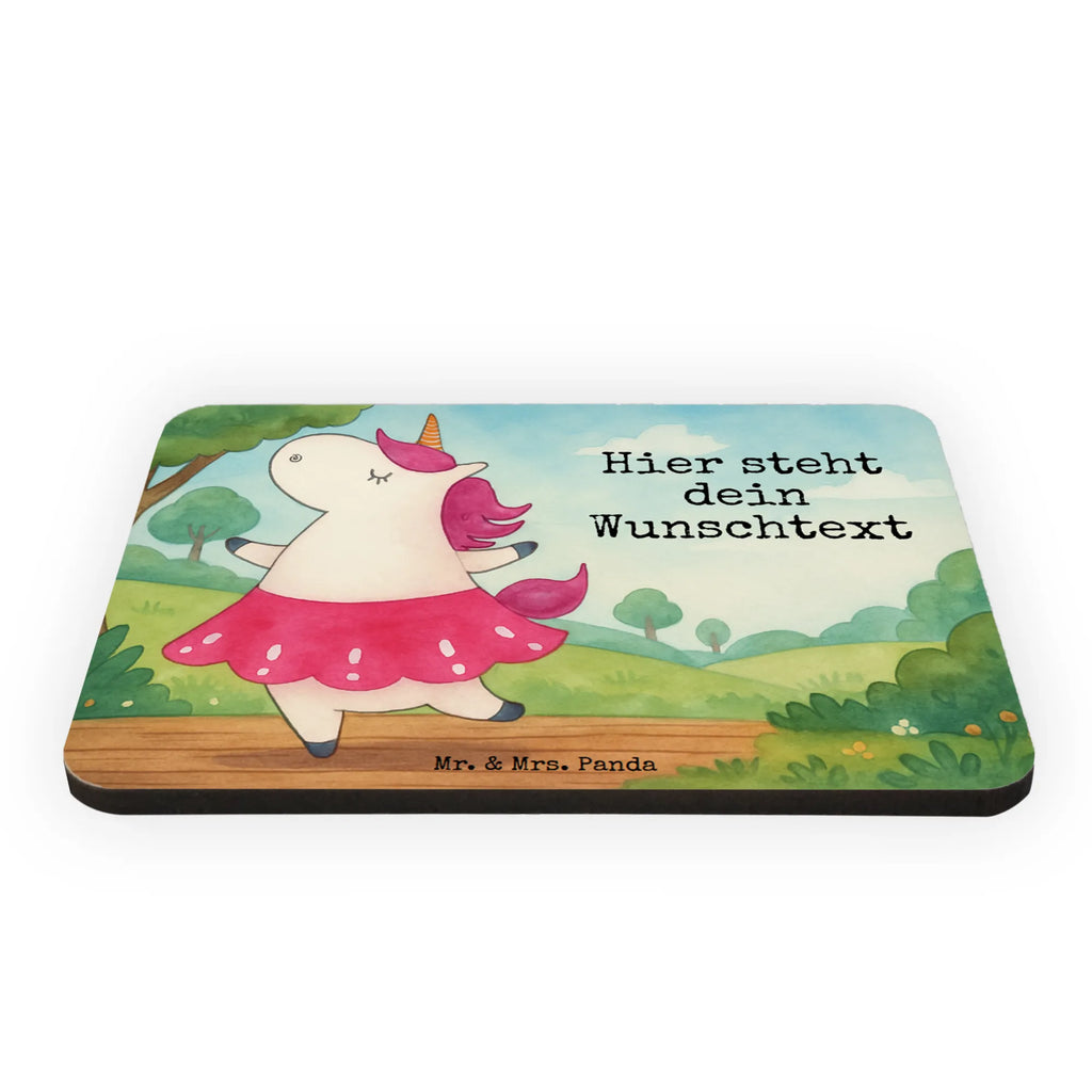 Personalized Magnet unicorn ballerina Design unicorn, unicorns, Unicorn, Ballerina, Flat, Celebration, Einhorn, English, Party, Dancing, dancer present, Dancer gift, Fun